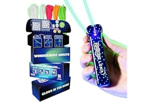 ZipString Luma - Glow in the Dark String Launcher Toy - Viral Outdoor Fidget Toy for Kids & Adults - Cool Rechargeable Toys -