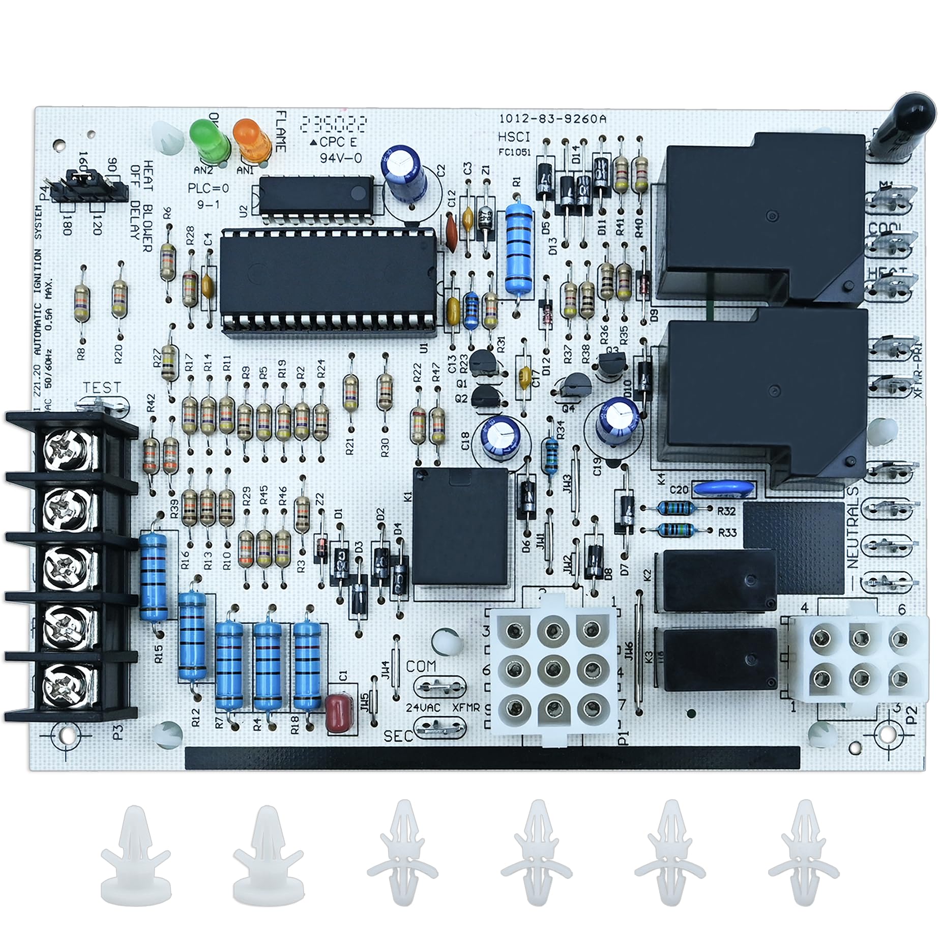 Photo 1 of 1012-925C OEM Replacement Furnace Control Board Compatible with Weather King Models 62-24268-01, 622426801, 62-24268-02, 622426802, 62-24268-03, 622426803, 62-24192-01, 622419201