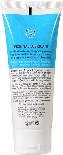 Organic Glide Natural Personal Lubricant, Probiotic Edible Lube. Parabens,  Glycerin, Flavorings Free - for Men Women and Couples. Best for Menopause  and Sensitive Skin in Kenya | Whizz Lubricants