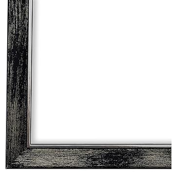 Online Galerie Bingold Bilderrahmen Schwarz Silber DIN A3 (29,7 x 42,0 cm) cm DINA3(29,7x42,0cm) - Modern, Shabby, Vintage - 