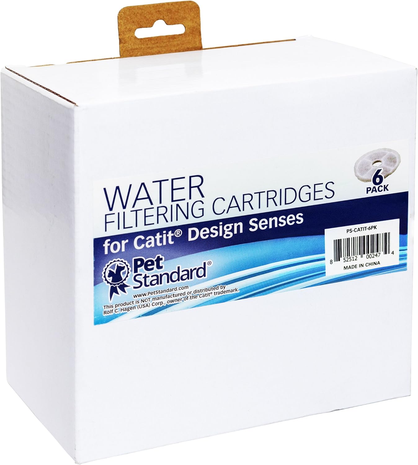 Filters for Catit Design Senses Fountains and Catit Flower Fountains, Pack of 6 : Pet Supplies