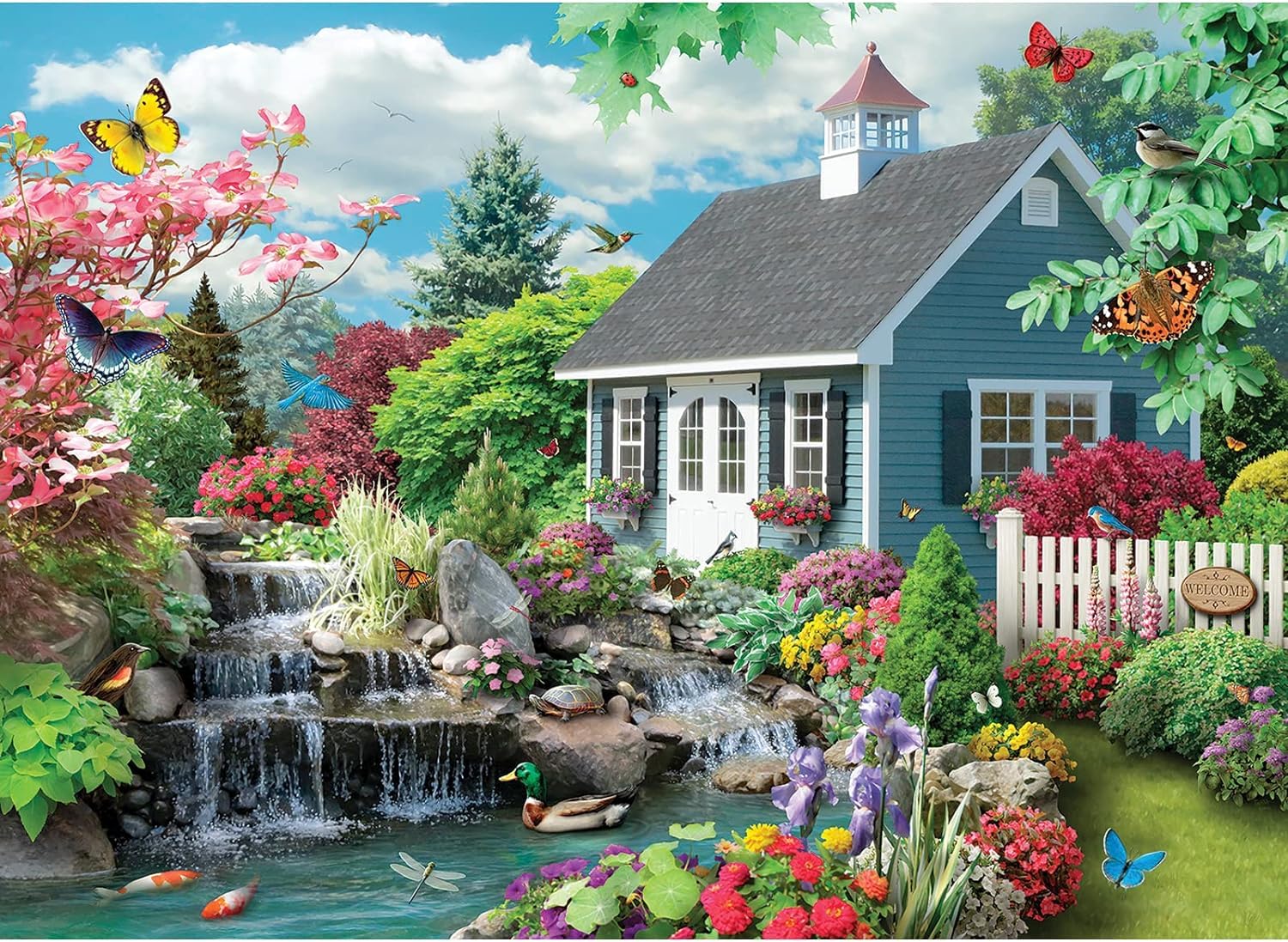 Bits and Pieces - 1500 Piece Jigsaw Puzzle for Adults 59 cm x 84 cm - Dream Landscape - 1500 pc Outdoor Nature Scene Jigsaw by Artist Alan Giana