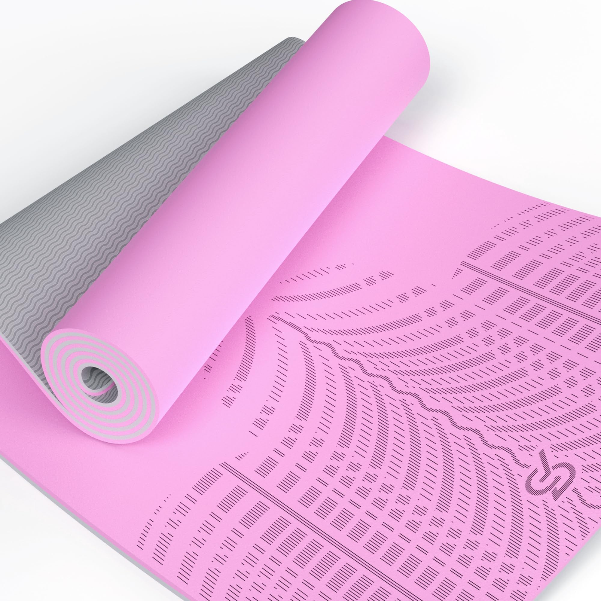 Photo 1 of *USED*
SAEEPABUL LOLLIPOP Yoga Mat, POE Supercritical Rebound Non-Slip Exercise Mat for Yoga, Pilates, Postpartum Recovery, Stretching & Fitness, with Easy-Cinch Carrier Strap, 72"L x 32"W x 1/4" Thick, Dopamine Pink