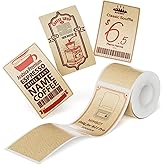 NIIMBOT Red&Black Labels, Refill Sticker Papers Only for B21 Pro 300DPI Label Maker, Dual Color Printing Stickers Good Idea for Schools,Business,Price Tags,Baking(2''x3.15''/50x80mm-Kraft Paper)