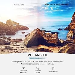MAXJULI Polarized Big Sunglasses for Men Women with