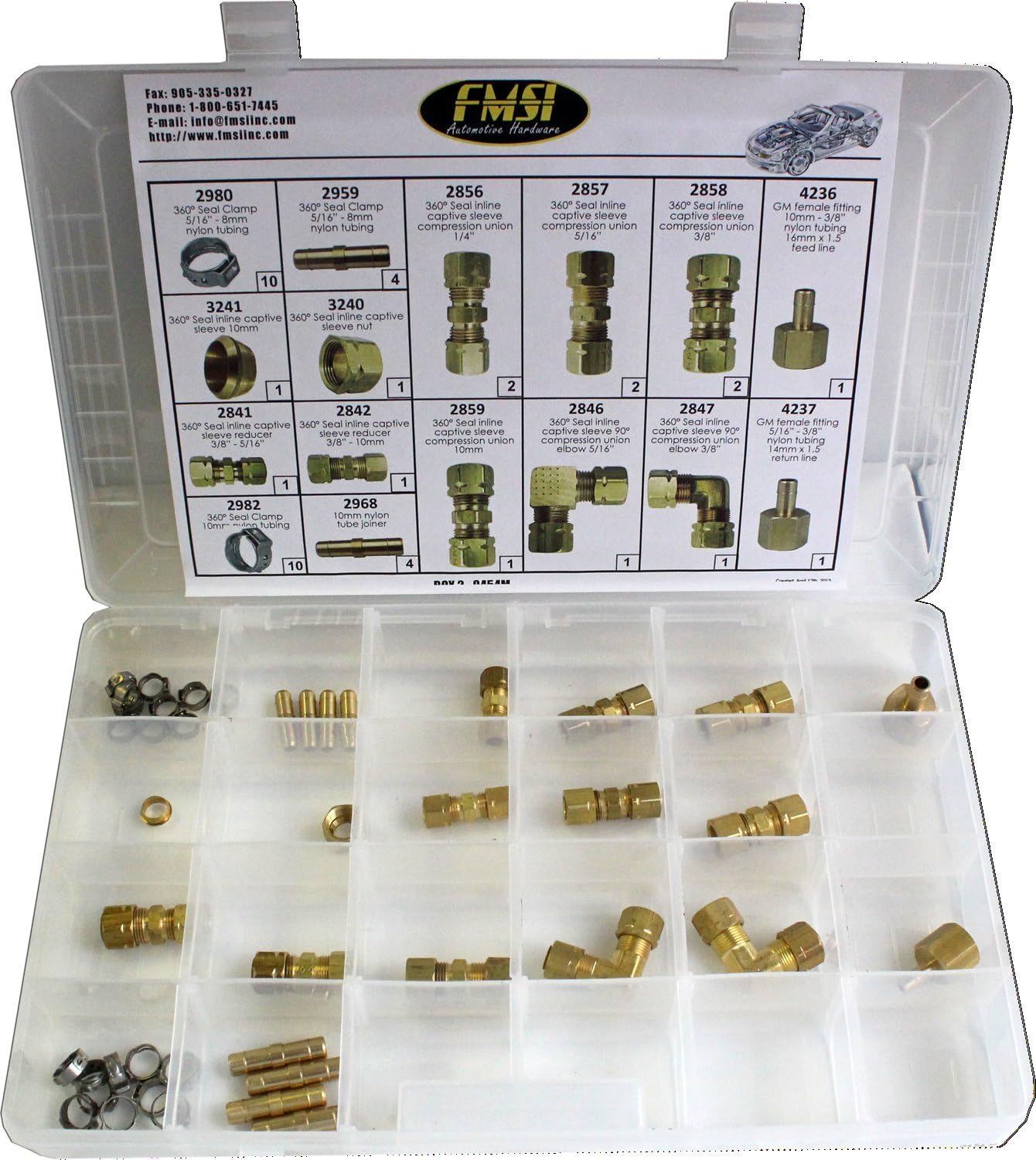 FMSI Automotive Hardware 0454M Master Fuel Line Repair and Replacement