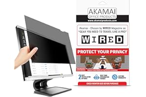 18.1 inch Akamai Computer Privacy Screen (5:4) - Black Security Shield - Desktop Monitor Protector - UV & Blue Light Filter (
