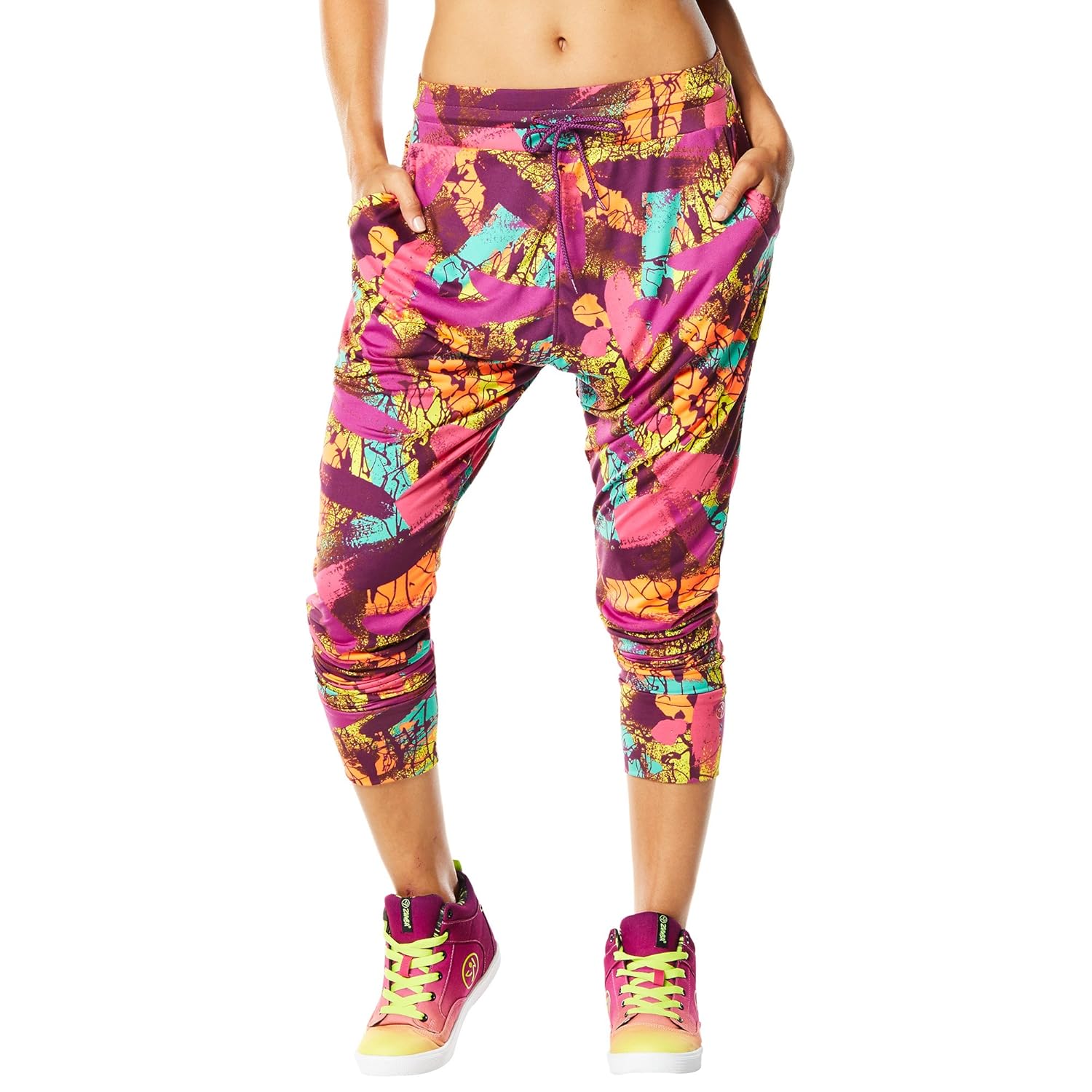 Zumba Fitness Women's So So Samba Harem Dance Pants, Yellow, Small