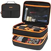 Carrying Case Compatible with Klein Tools ET310 AC Circuit Breaker Finder,GFCI Outlet and Electrical Test Kit,Circuit kit Tools Bag Fits for Digital Multimeter,Clamp Meter and klein Electrician Tools
