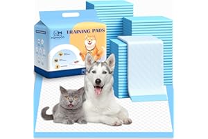 MoMoCo Puppy Pads - 23'' x 23''-100 Count Super Absorbent & Leak-Proof Pee Pads for Puppy Potty Training, 6-Layer Design for Dogs, Cats & Rabbits