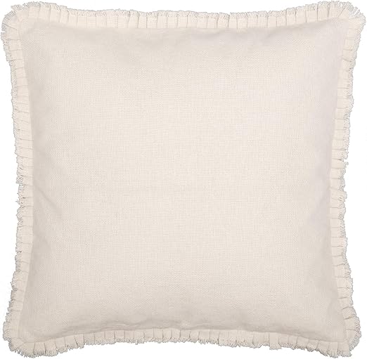 Amazon Com Vhc Brands Farmhouse Bedding Natural Fringed Ruffle