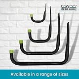 Keypak ST7003H 25cm Heavy Duty Storage Hook 30kg Black Garage Shed view 5