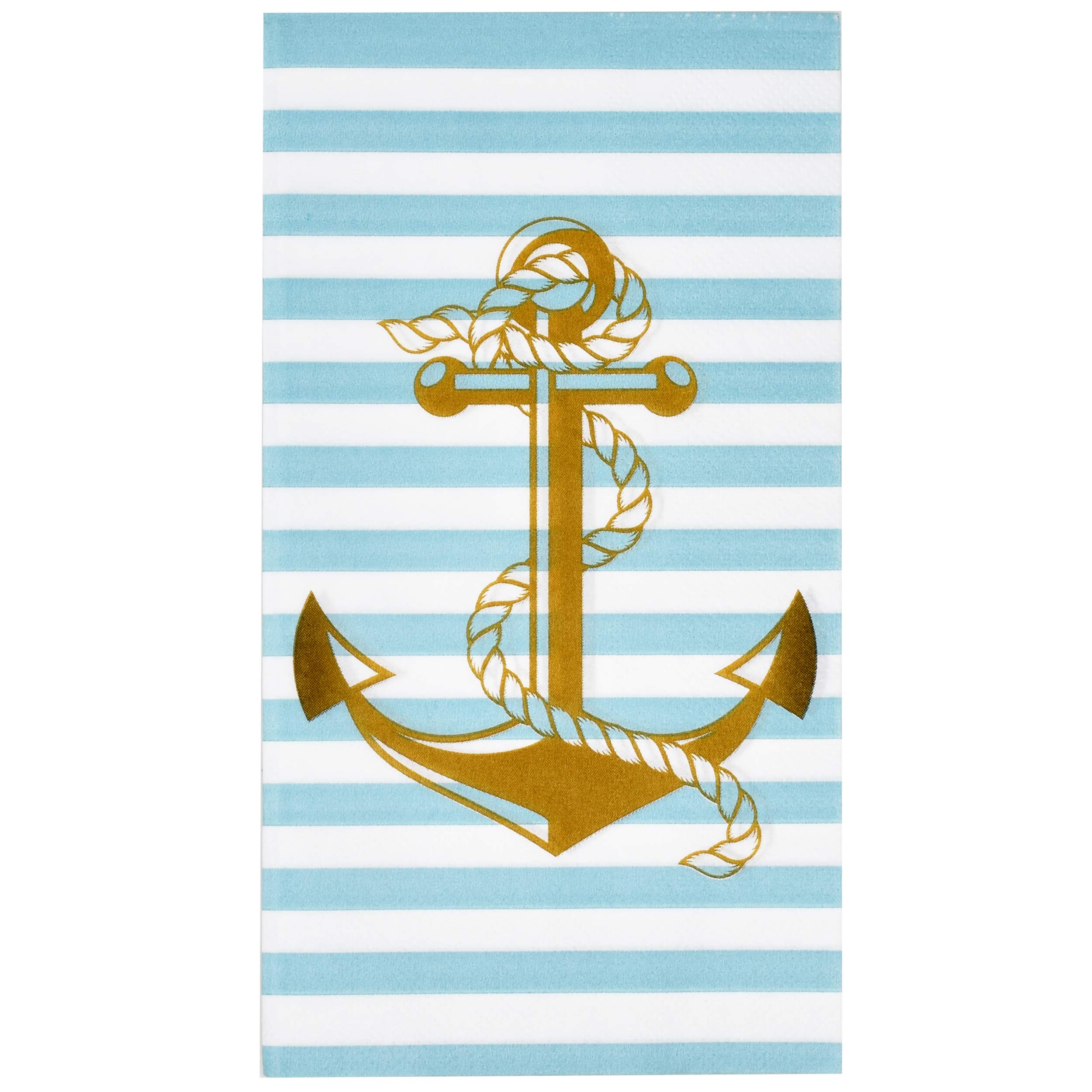 Buy 100 Nautical Anchor Guest Napkins 3 Ply Disposable Paper Pack