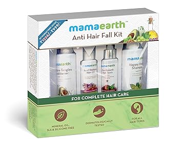 Amazon Com Mamaearth Anti Hair Loss Kit Oil Shampoo