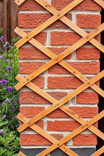 Kanta 2x Large Expanding Wooden Trellis 6Ft x 2Ft Garden Fence
