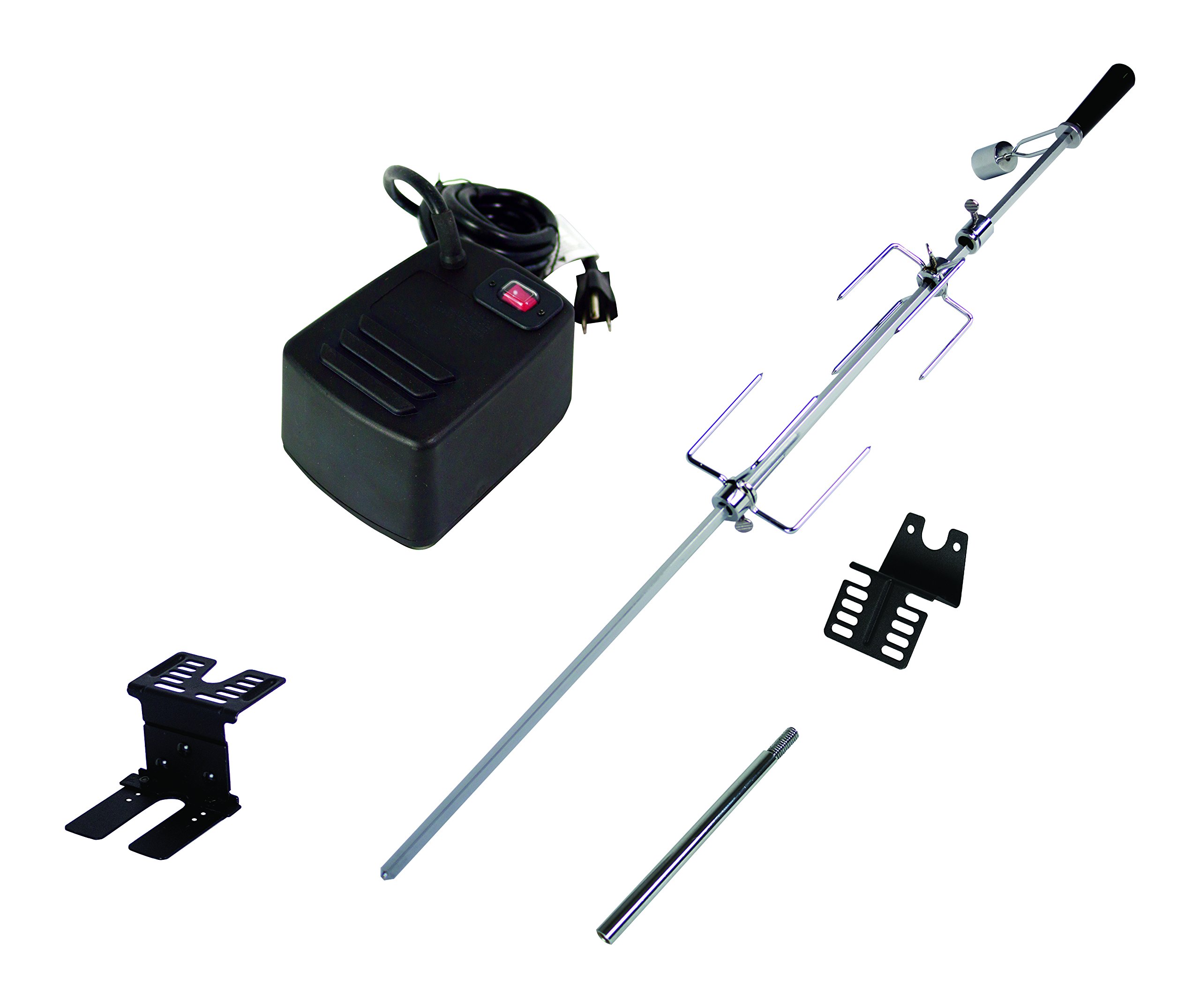 Photo 1 of *** PARTS ONLY***     Dyna-Glo Universal Heavy Duty Rotisserie Kit for Grills, Black & Silver