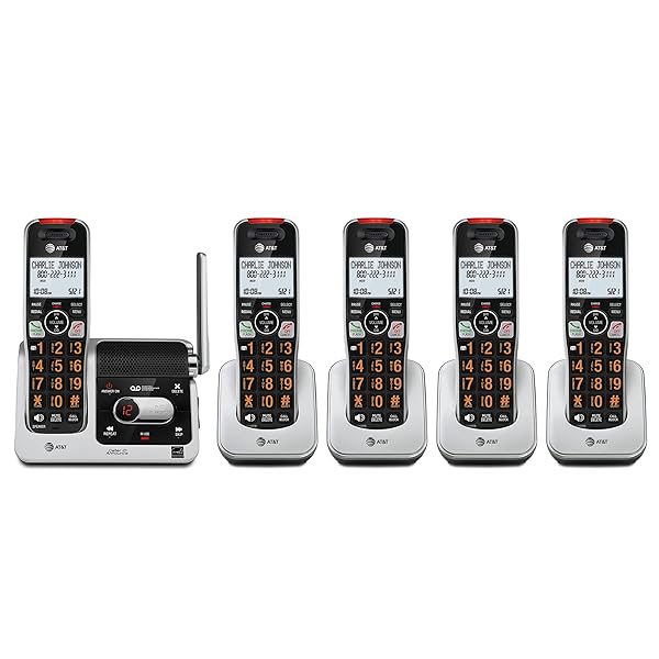 AT&T BL102-5 DECT 6.0 5-HANDSET CORDLESS PHONE FOR...