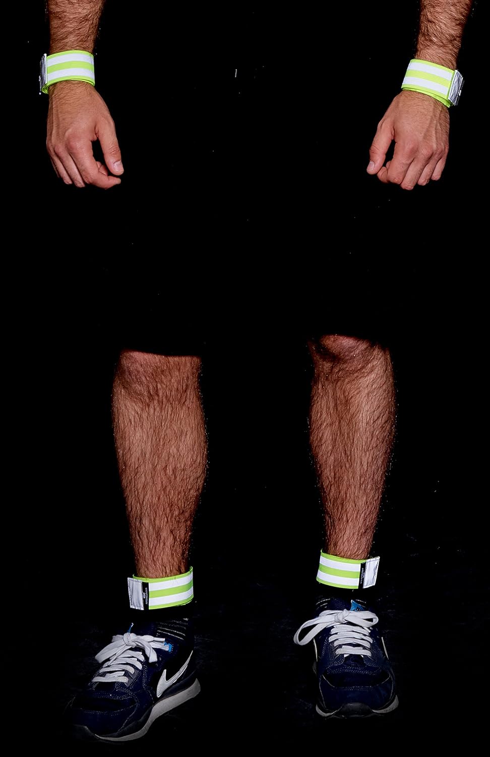 Reflective Bands for Men and Women | Reflectors for Runners, Cycling, Walking | Set of 4 Reflective Ankle Bands, Armbands, Wristbands | Reflector Tape Providing High Visibility Safety Apparel : Sports & Outdoors