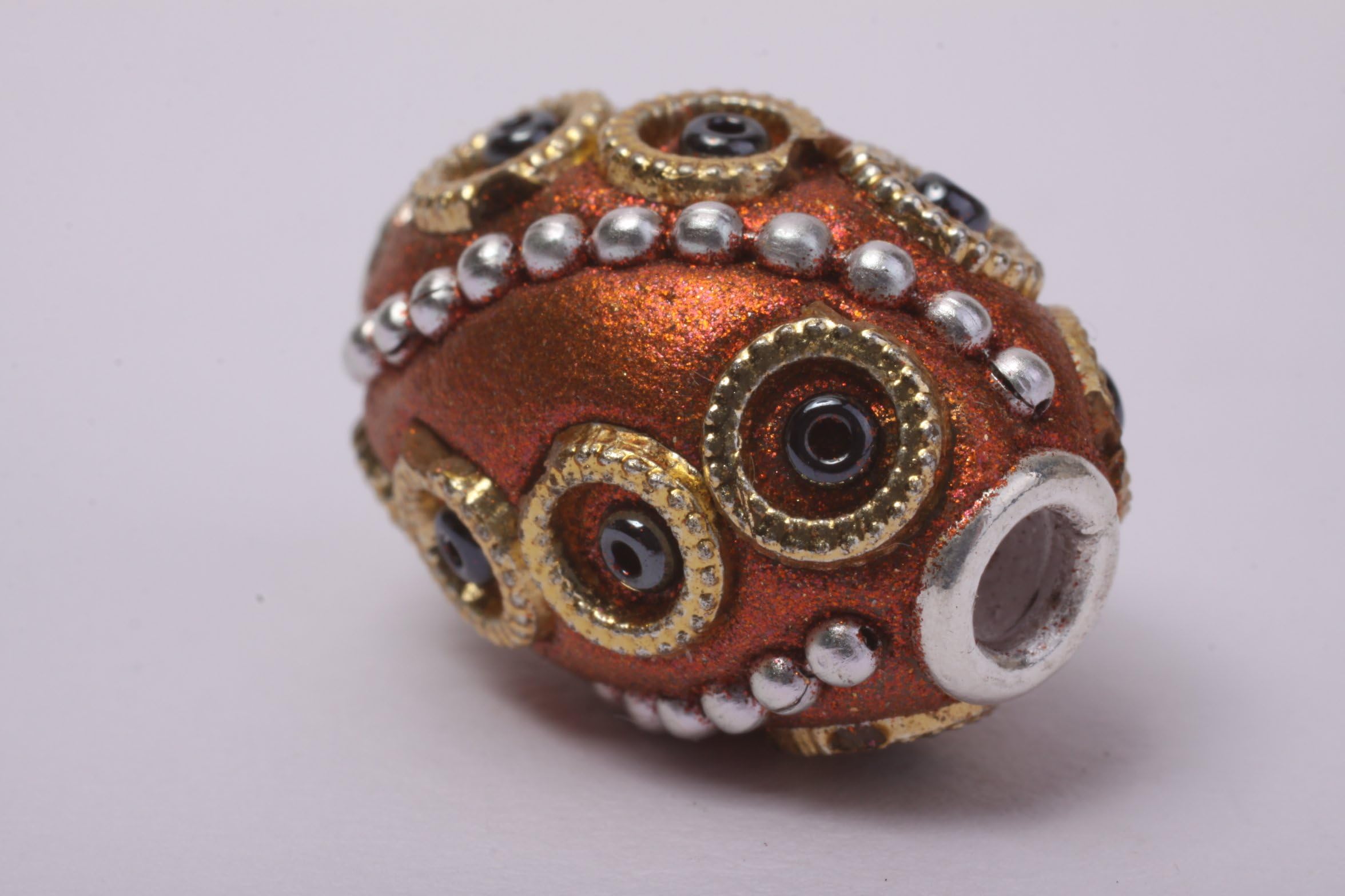 Shining Copper Indian Kashmiri Beads (2)