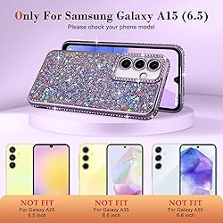 Lafunda for Samsung Galaxy A15 Case Glitter, Luxury