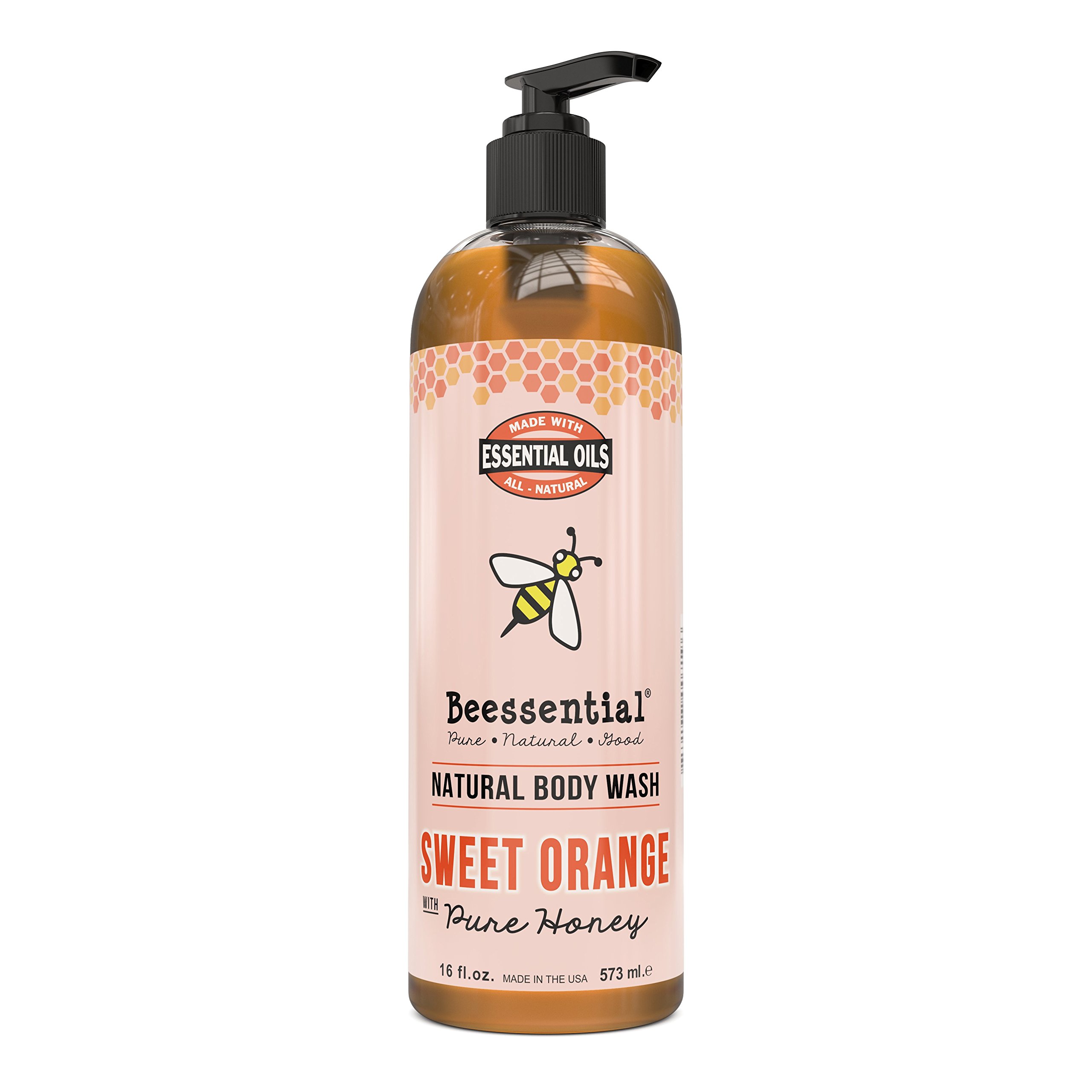 Beessential Natural Body Wash, Grapefruit, SulfateFree