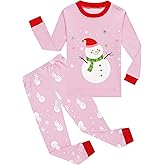KikizYe Girls Pajamas Set Kids Long Sleeve PJs Cotton Jammies
