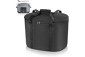 Omnikit Insulated Slow Cooker Carrying Bag - Travel Bag Carrier Compatible with Ninja Foodi Possible Cooker Pro MC1000, MC1001 - Multi Cooker Carry Bag Accessories Fit From 8.5 Qt To 10 Qt Slow Cooker