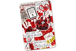 APPALACHIAN ARTISANS True Crime Kindle Insert | Bookish Murder Mystery Kindle Stickers | Thriller Horror Booktok Stickers Clear Case Insert | Book Gifts (Kindle PAPERWHITE 12th Gen and COLORSOFT)