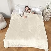 COZYTY Electric Blanket King Size, Super Soft Cozy Upgraded Flannel Heated Blanket Dual Control with 5 Heating Levels & 10 Hours Auto Off, Fast Heating Blanket & Overheat Protection, 100" x 90", White