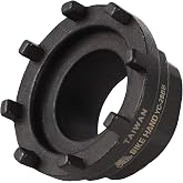 BikeHand Bike Bicycle 8 Notch Cartridge Bottom Bracket Chainring Lockring Install Remover Tool Compatible with Shimano SRAM ISIS Drive - 44mm Outside Diameter