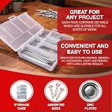 D.A.Y. Republic Flat Head Nails 250 Assorted Sizes Zinc Plated Woodwork Storage view 3