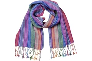 GreaterGood Hand-Loomed Alpaca Scarf Fair Trade 100% Hypoallergenic Soft Wrinkle Resistant Handmade Artisan Bolivian Gift