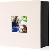 Benjia Photo Album 6x4 Slip In Linen 600 Pockets Holds 10x15cm Beige