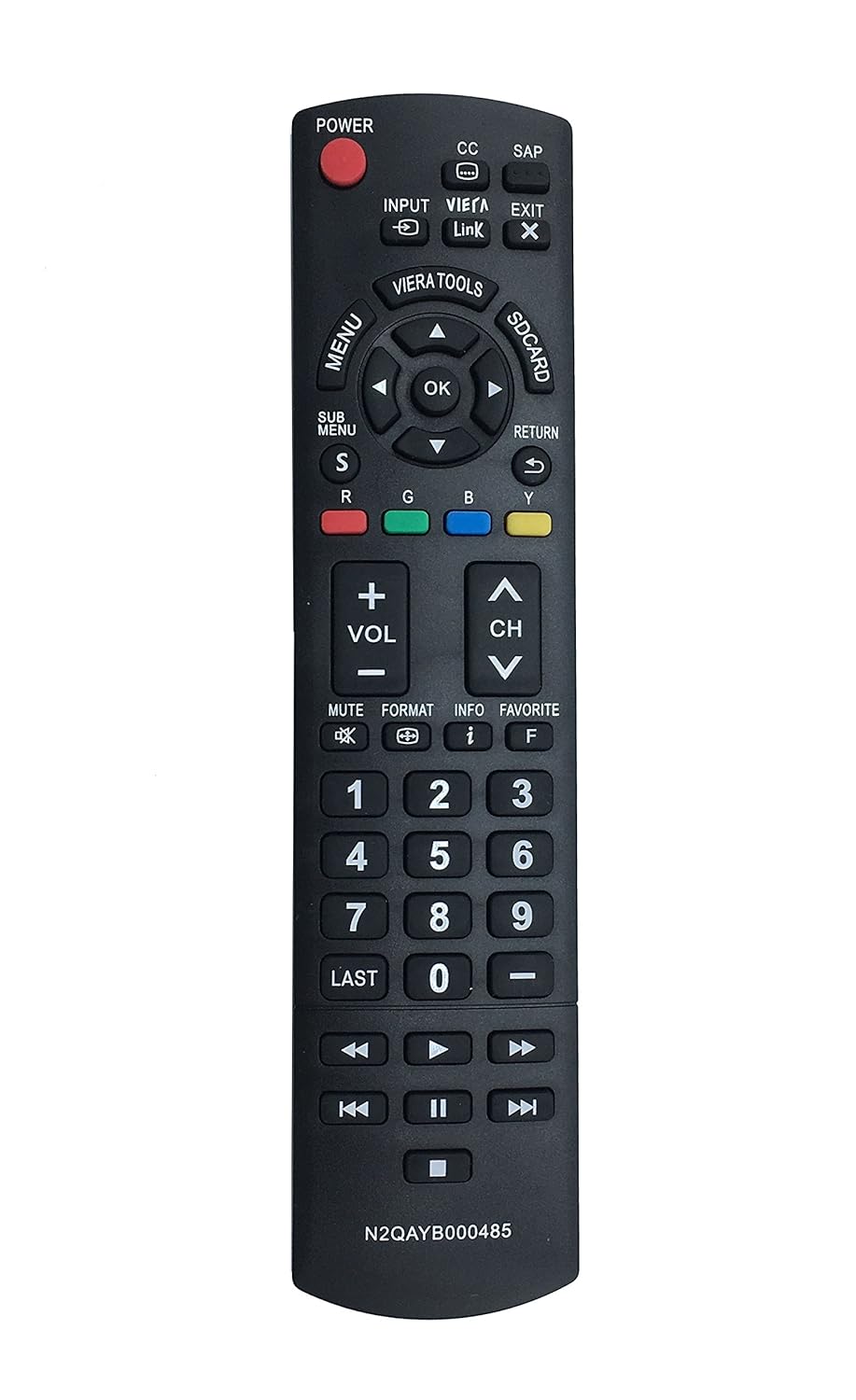 Amazon.com: New Remote N2QAYB000485 Replaced Controller for PANASONIC  Plasma LCD TVs TC-32LX24 TC-42LD24 TC-42LS24 TC-42PX24 TC-50PS24 TC-50PX24  TC-58PS24 ...