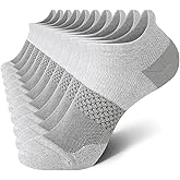 CS CELERSPORT 5 Pairs Women's Ankle Running Socks Cushioned Athletic Sport Socks with Tab