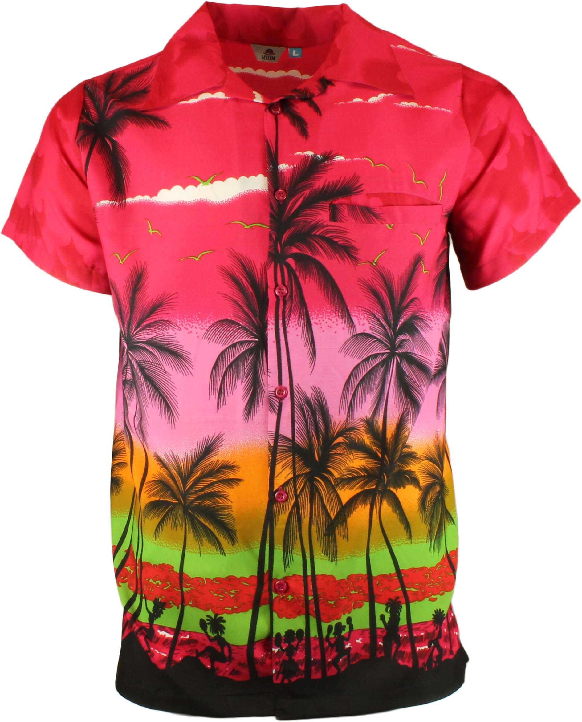 Hawaiian Shirts Party Fancy Dress Beach Palm Tree Shirt Stag Party Small to XXL Small, Medium Large