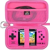 Aproca Case Compatible with WELLST·G Handheld Game Kids Portable Gaming Player, Storage Hard Bag for Game Player and Accessories - Pink (Case Only)