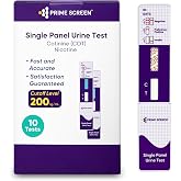 Prime Screen [10 Pack] Nicotine Tobacco Cotinine Urine Test Kit - Urine Dip Card Testing Cotinine from Smoking - WCOT-114