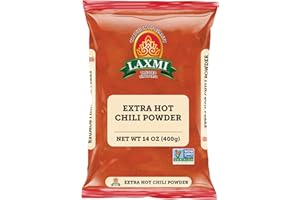 LAXMI BRAND Laxmi Red Chilli Powder (Xtra Hot) - 14oz (400g)