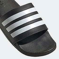 adidas Unisex Adilette Comfort Slides Sandal, Core