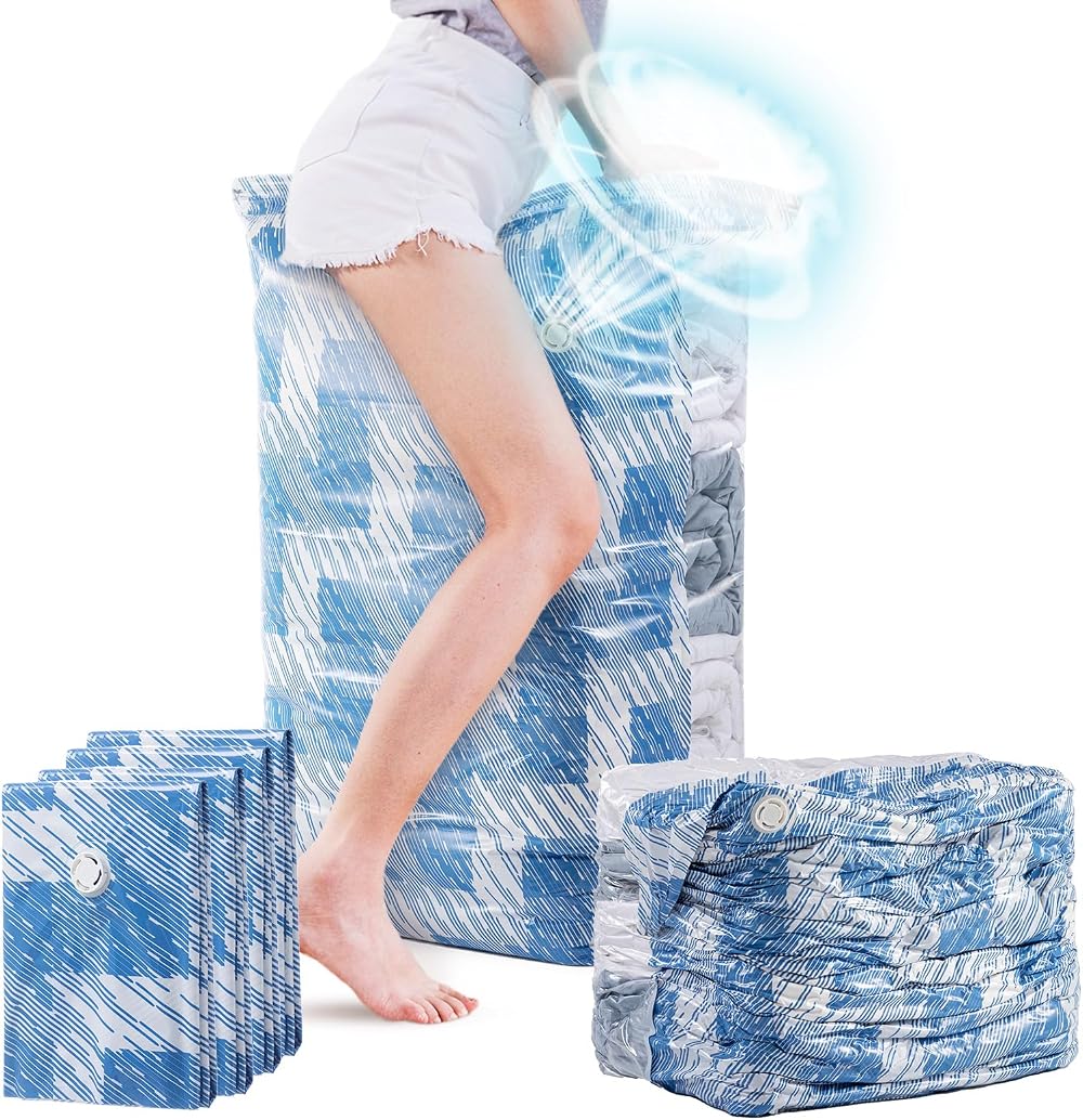 TAILI Extra Large Vacuum Storage Bags Cube 4 Jumbo Reusable