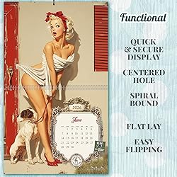 Pin-Up Calendar 2026, Caught in the Act, 2-Panel