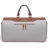 Modoker Carry on Garment Bags for Travel, Convertible Garment Duffel Bag with Shoulder Strap for Men Women- 2 in 1 Hanging Suitcase Suit Travel Bags