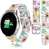 20mm Watch Bands Compatible with Samsung Galaxy Watch 7 FE 6 5 4 40mm 44mm, Galaxy Watch 6 4 Classic 5 Pro 45mm Active2 Band, Sport Watch Straps for Women Men