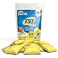 Camco TST MAX Camper/RV Toilet Treatment Drop-INs - Control Unwanted Odors & Break Down Waste and Tissue - Safe Septic Tank Treatment - Lemon Scent, 15-Pack (41570)