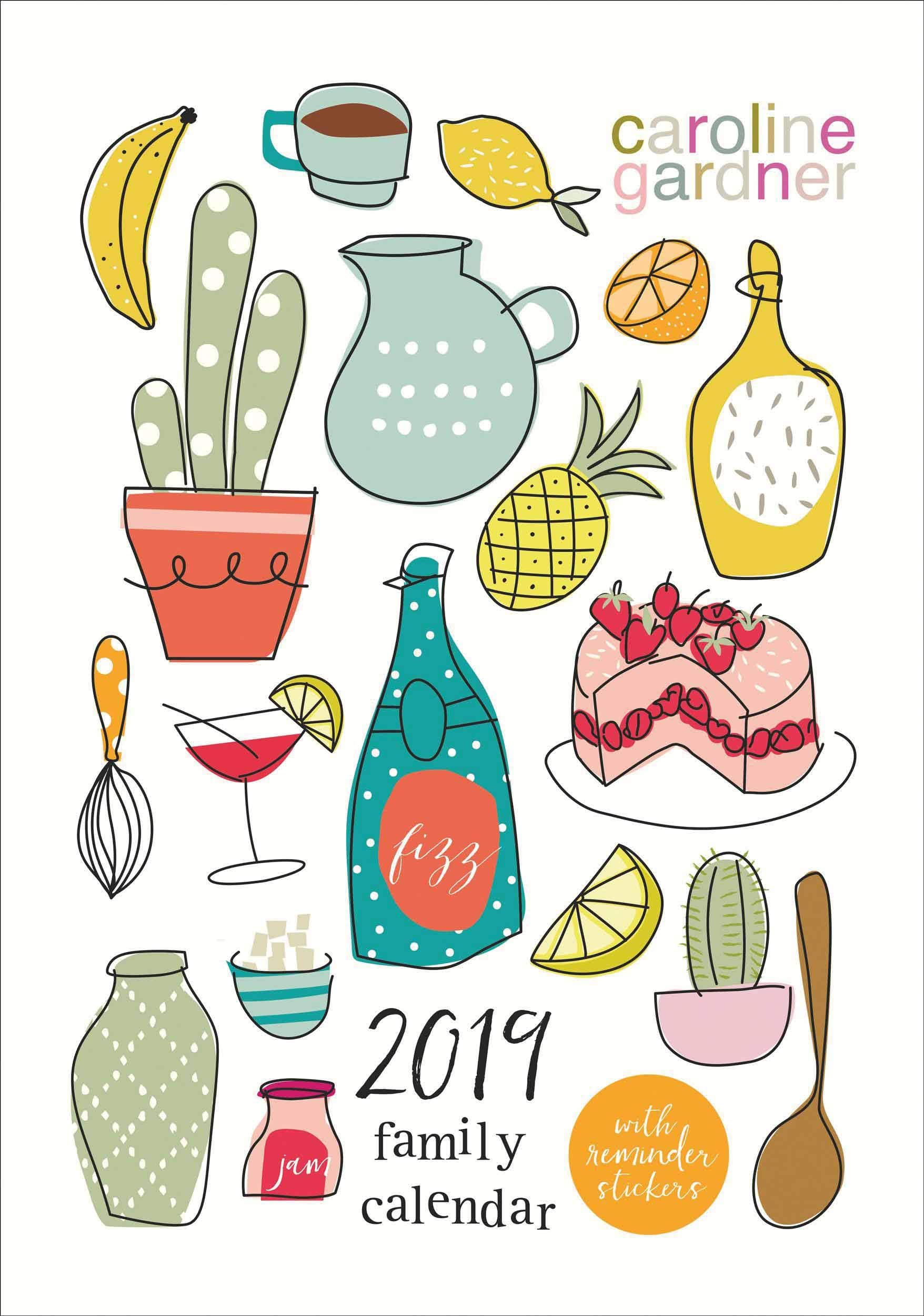 Caroline Gardner All Around The Table A3 Family Planner 2019