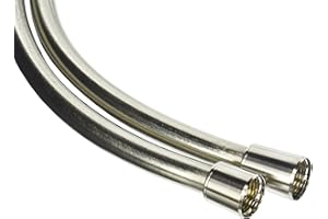 hansgrohe Techniflex Handheld Shower Replacement Shower Hose 80-inch Easy Install Modern Shower Hose in Brushed Nickel, 28274820