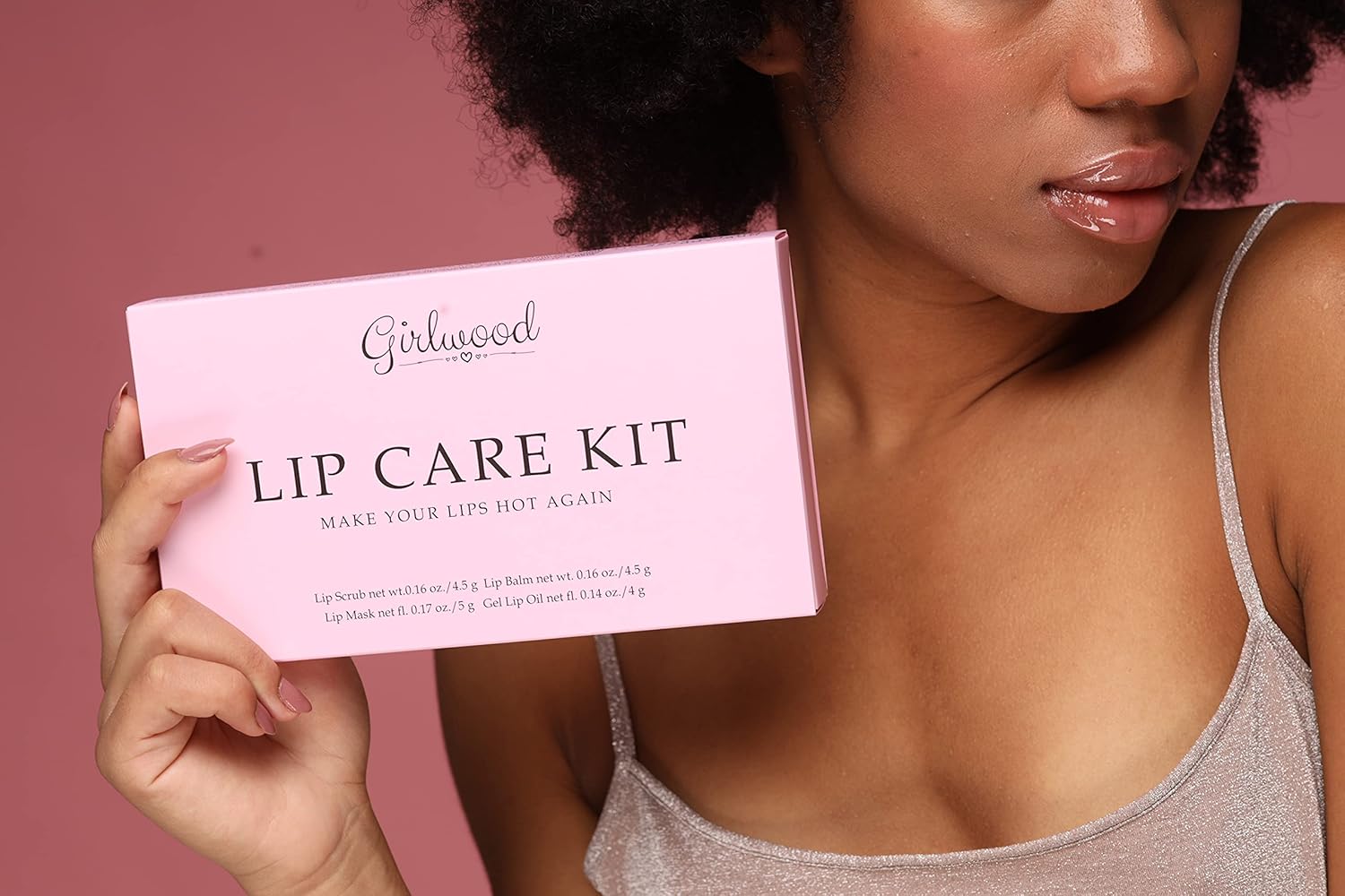 Turnkey Lip Care Kit - Lip Care Solution - 4 Step Complex Solution For Your Lips: Lip Scrub, Lip Balm, Lip Mask, Lip Oil Gloss. 4 Lip Products in One Set: Exfoliator, Moisturizer, Sleeping Mask Overnight and Oil/Clear Gloss : Beauty