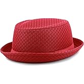 The Hat Depot Unisex Light Weight Classic Soft Cool Mesh Pork Pie hat
