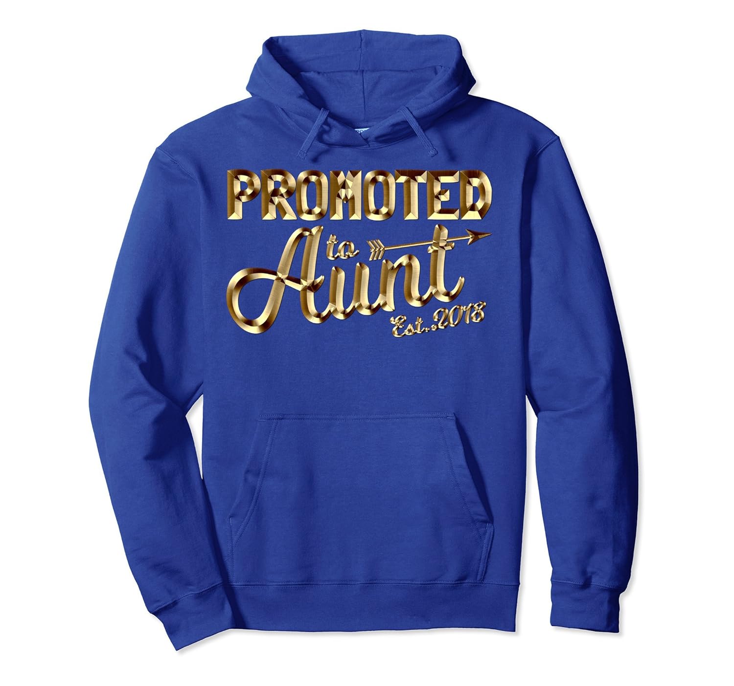 Promoted To Aunt Est. 2018 Hoodie Best Gender Reveal Gift-anz